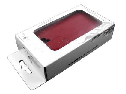 HTC Wildfire G8 Genuine Leather Flip Case - Red