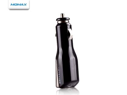 MOMAX Micro USB Super Car Charger & Data Cable - Piano Black