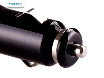 MOMAX Micro USB Super Car Charger & Data Cable - Piano Black