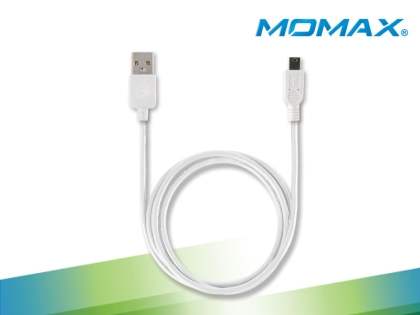MOMAX Micro USB Super Car Charger & Data Cable - White