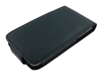 LG Optimus 2X P990 Synthetic Leather Flip Case - Black