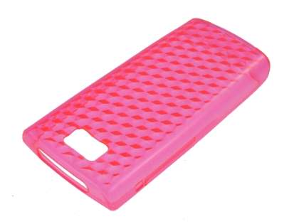 TPU Gel Case for Nokia X3-02 - Diamond Pink