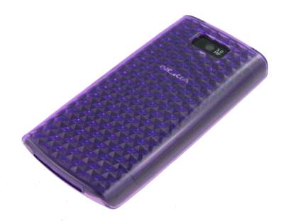 TPU Gel Case for Nokia X3-02 - Diamond Purple