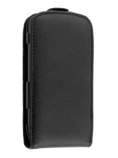 HTC 7 Mozart Genuine Leather Flip Case - Black