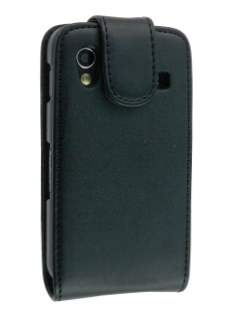 Synthetic Leather Flip Case for Samsung S5830 Galaxy Ace - Black