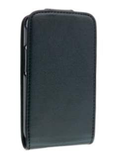 Synthetic Leather Flip Case for Samsung S5830 Galaxy Ace - Black
