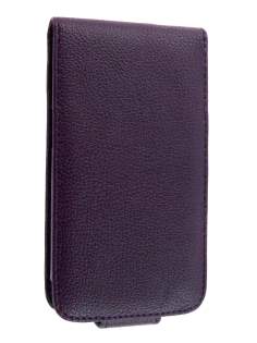 Samsung I9100 Galaxy S2 Synthetic Leather Flip Case - Dark Purple