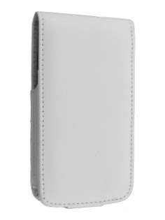 Synthetic Leather Flip Case for Samsung I9000 Galaxy S - White