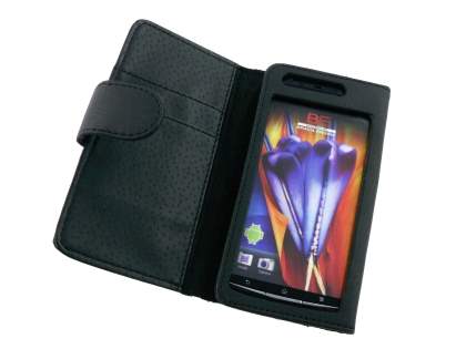 Sony Ericsson XPERIA Arc/Arc S Wallet Case - Black