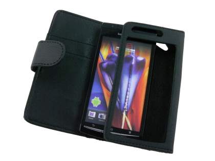 Sony Ericsson XPERIA Arc/Arc S Wallet Case - Black