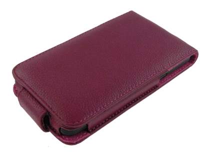 Samsung I9100 Galaxy S2 Synthetic Leather Flip Case - Dark Pink