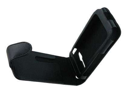 Synthetic Leather Flip Case for HTC Desire S - Black