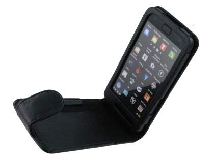 Samsung I9100 Galaxy S2 Synthetic Leather Flip Case - Black