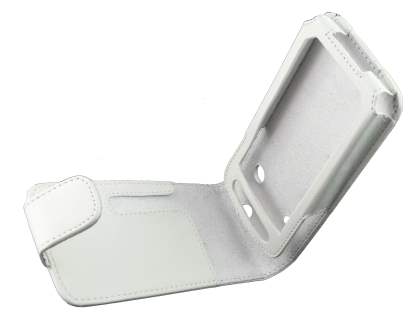 Synthetic Leather Flip Case for Samsung I9000 Galaxy S - White