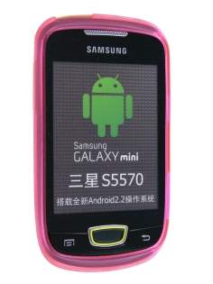 TPU Gel Case for Samsung Galaxy Mini S5570 - Pink