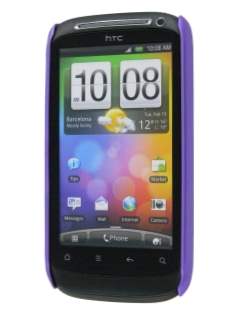 HTC Desire S UltraTough Rubberised Slim Case - Purple