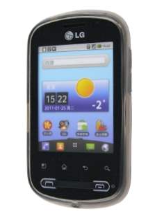 TPU Gel Case for LG Optimus Me P350 - Grey