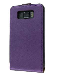 HTC Touch HD2 Slim Synthetic Leather Flip Case - Purple