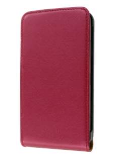 HTC Touch HD2 Slim Synthetic Leather Flip Case - Red