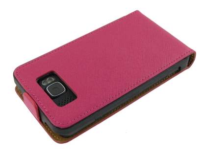 Synthetic Leather Flip Case for HTC Touch HD2 - Pink
