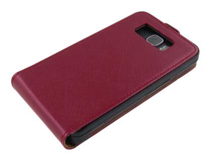 HTC Touch HD2 Slim Synthetic Leather Flip Case - Red