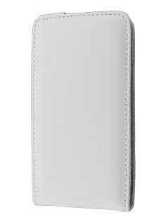Genuine Leather Flip Case for Samsung I9100 Galaxy S2 - White
