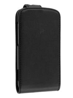 HTC Sensation Synthetic Leather Flip Case - Black