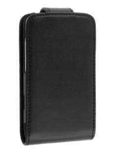 HTC Salsa Synthetic Leather Flip Case - Black