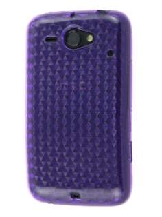 TPU Gel Case for HTC ChaCha - Diamond Purple