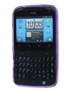 TPU Gel Case for HTC ChaCha - Diamond Purple