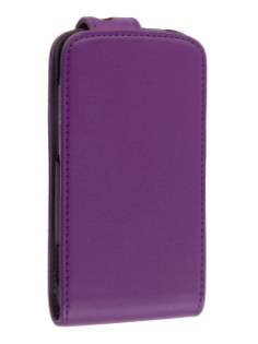 HTC Sensation Synthetic Leather Flip Case - Purple