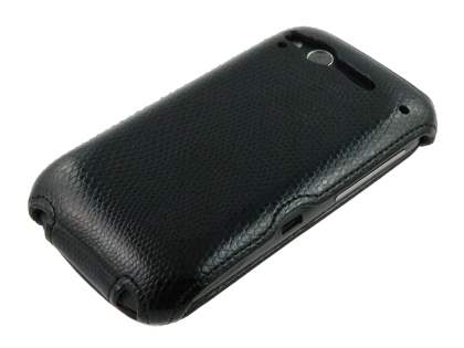 Synthetic Leather Flip Case for HTC Desire S - Black
