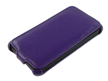 Samsung I9100 Galaxy S2 Slim Synthetic Leather Flip Case - Purple