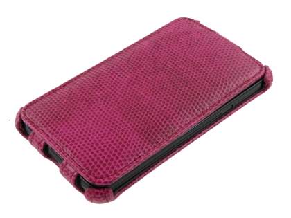 Samsung I9100 Galaxy S2 Slim Synthetic Leather Flip Case - Hot Pink