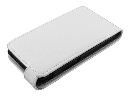 Synthetic Leather Flip Case for Samsung I9100 Galaxy S2 - White