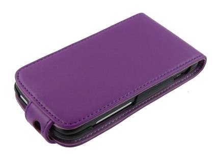 HTC Sensation Synthetic Leather Flip Case - Purple