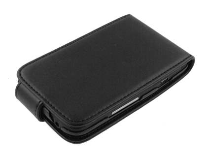 Synthetic Leather Flip Case for HTC ChaCha - Black