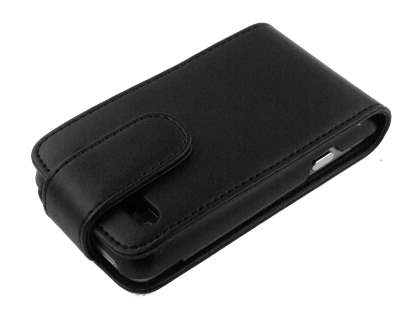 HTC Salsa Synthetic Leather Flip Case - Black