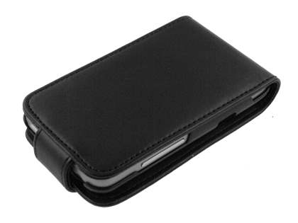 HTC Salsa Synthetic Leather Flip Case - Black