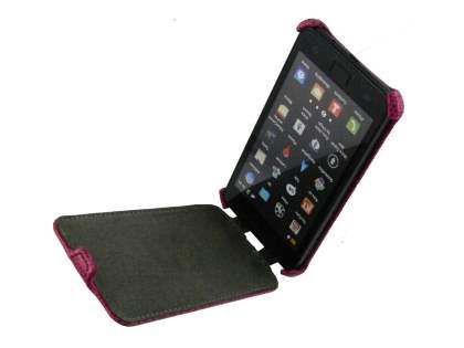 Samsung I9100 Galaxy S2 Slim Synthetic Leather Flip Case - Hot Pink