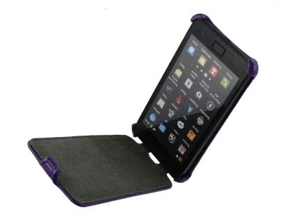 Samsung I9100 Galaxy S2 Slim Synthetic Leather Flip Case - Purple
