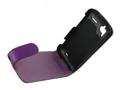 HTC Sensation Synthetic Leather Flip Case - Purple