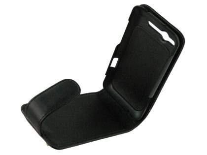 HTC Salsa Synthetic Leather Flip Case - Black