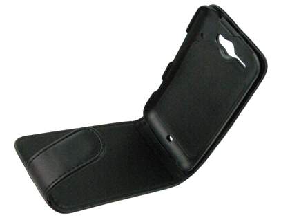 Synthetic Leather Flip Case for HTC ChaCha - Black
