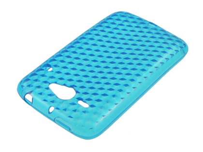 TPU Gel Case for HTC ChaCha - Diamond Blue