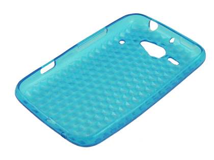 TPU Gel Case for HTC ChaCha - Diamond Blue
