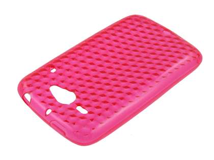 TPU Gel Case for HTC ChaCha - Diamond Pink