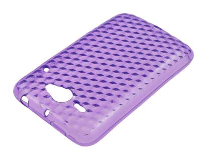 TPU Gel Case for HTC ChaCha - Diamond Purple