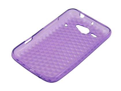 TPU Gel Case for HTC ChaCha - Diamond Purple