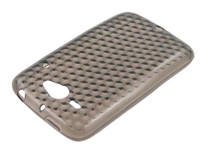 TPU Gel Case for HTC ChaCha - Diamond Grey